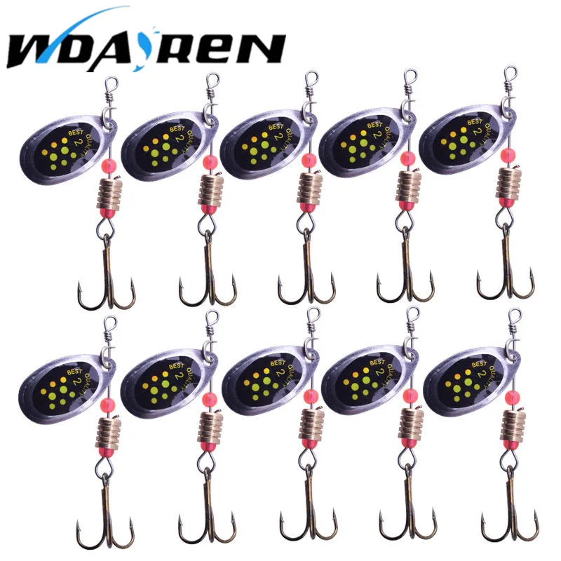 10Pcs/lot Metal 360 degree rotation Fishing Lure 2.5g Spinners Spoon Bait Esche Artificiali Pesca Spinning Fishing Tackle Spoon
10Pcs/lot Metal 360 degree rotation Fishing Lure 2.5g Spinners Spoon Bait Esche Artificiali Pesca Spinning Fishing Tackle Spoon
