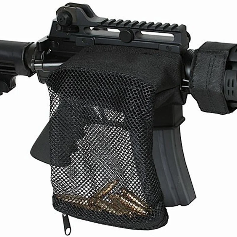 Outdoor Military Rifle Gun Bag Hunting AR Brass 15 Shell Catcher Trap Nylon Mesh Bag Capture .223 / 5.56
Outdoor Military Rifle Gun Bag Hunting AR Brass 15 Shell Catcher Trap Nylon Mesh Bag Capture .223 / 5.56
