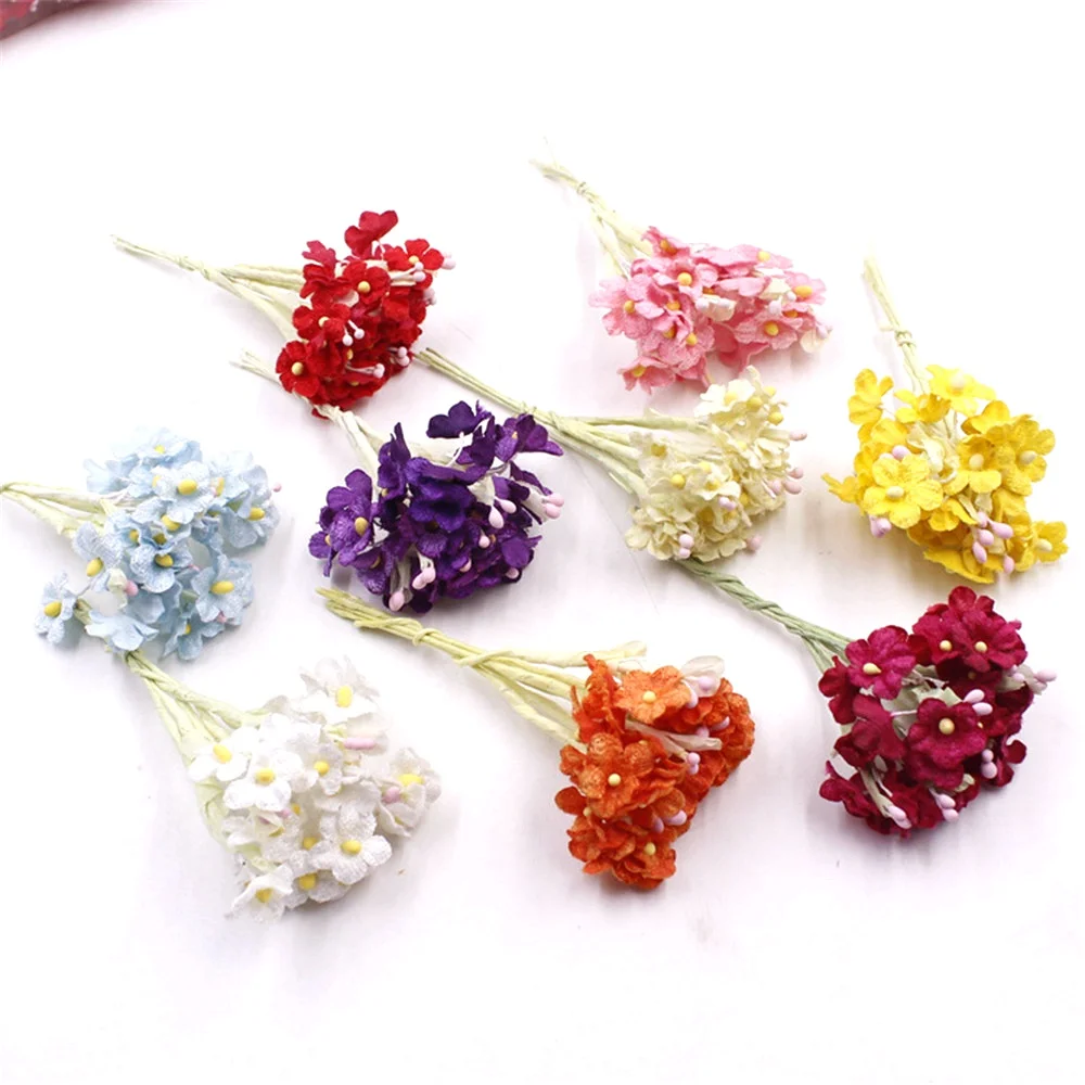 6PCS / lot Mini Fabric Cherry Plum Blossom Artificial Flower Silk Baby Breath Floral Bouquet Weddding Decorations Fake flowers
6PCS / lot Mini Fabric Cherry Plum Blossom Artificial Flower Silk Baby Breath Floral Bouquet Weddding Decorations Fake flowers