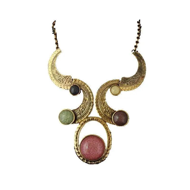 CirGen Fashion Women Vintage Gold Color Choker Chain Big Resin Stone Pendant Alloy Collar Statement Necklaces Jewelry,AF043
CirGen Fashion Women Vintage Gold Color Choker Chain Big Resin Stone Pendant Alloy Collar Statement Necklaces Jewelry,AF043