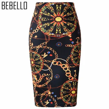BEBELLO 2018 Luxury Jewelry Printed Summer Women Pencil Midi High Waist Skirt Elegant Fahion Ladies Office Work Wear Saias S0702
BEBELLO 2018 Luxury Jewelry Printed Summer Women Pencil Midi High Waist Skirt Elegant Fahion Ladies Office Work Wear Saias S0702