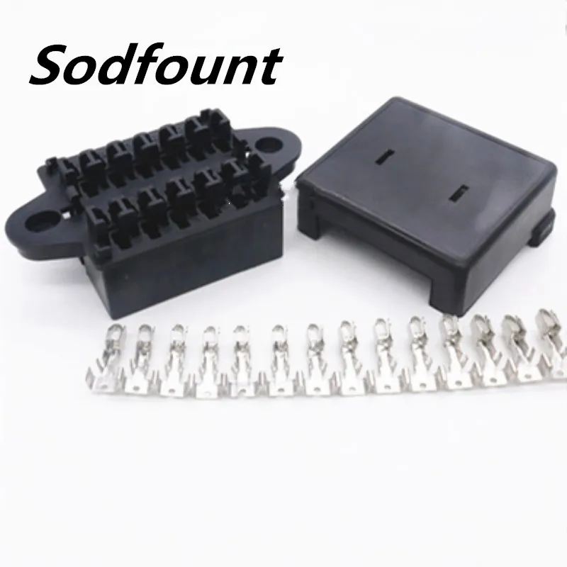 Double Row 12 Loop Road Medium Auto Relay Fuse Box with 24pcs Terminals BX2122 Car Insurance Holder for cars, electric cars 
Double Row 12 Loop Road Medium Auto Relay Fuse Box with 24pcs Terminals BX2122 Car Insurance Holder for cars, electric cars