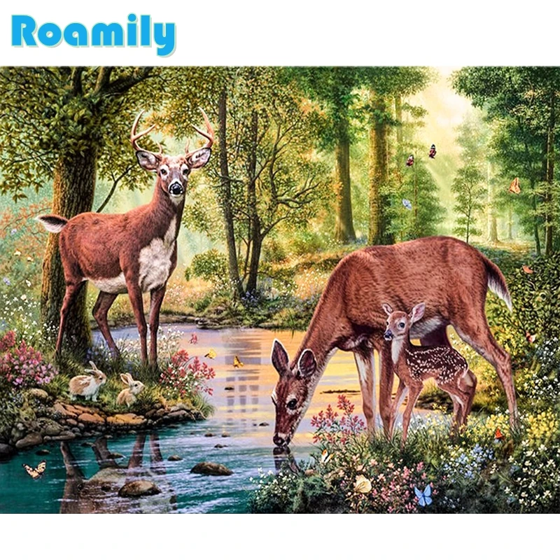 5D Diy Diamond Painting,Two Deers In The Forest,Embroidered with Rhinestones,Square,Daimond Painting,Room Decoration
5D Diy Diamond Painting,Two Deers In The Forest,Embroidered with Rhinestones,Square,Daimond Painting,Room Decoration