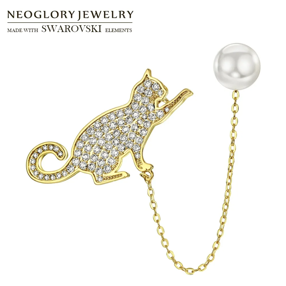 Neoglory Zircon & Simulated Pearl Brooch Cute Cat White Color Elegant Coat For Lady Party Winter Sweater Use Sale
Neoglory Zircon & Simulated Pearl Brooch Cute Cat White Color Elegant Coat For Lady Party Winter Sweater Use Sale