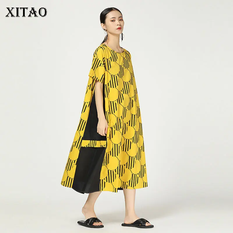 XITAO Plus Size Vintage Midi Dress Women Hit Color Pullover 2019 Summer Pocket Striped Irregular Wild Joker New Summer ZLL4076
XITAO Plus Size Vintage Midi Dress Women Hit Color Pullover 2019 Summer Pocket Striped Irregular Wild Joker New Summer ZLL4076