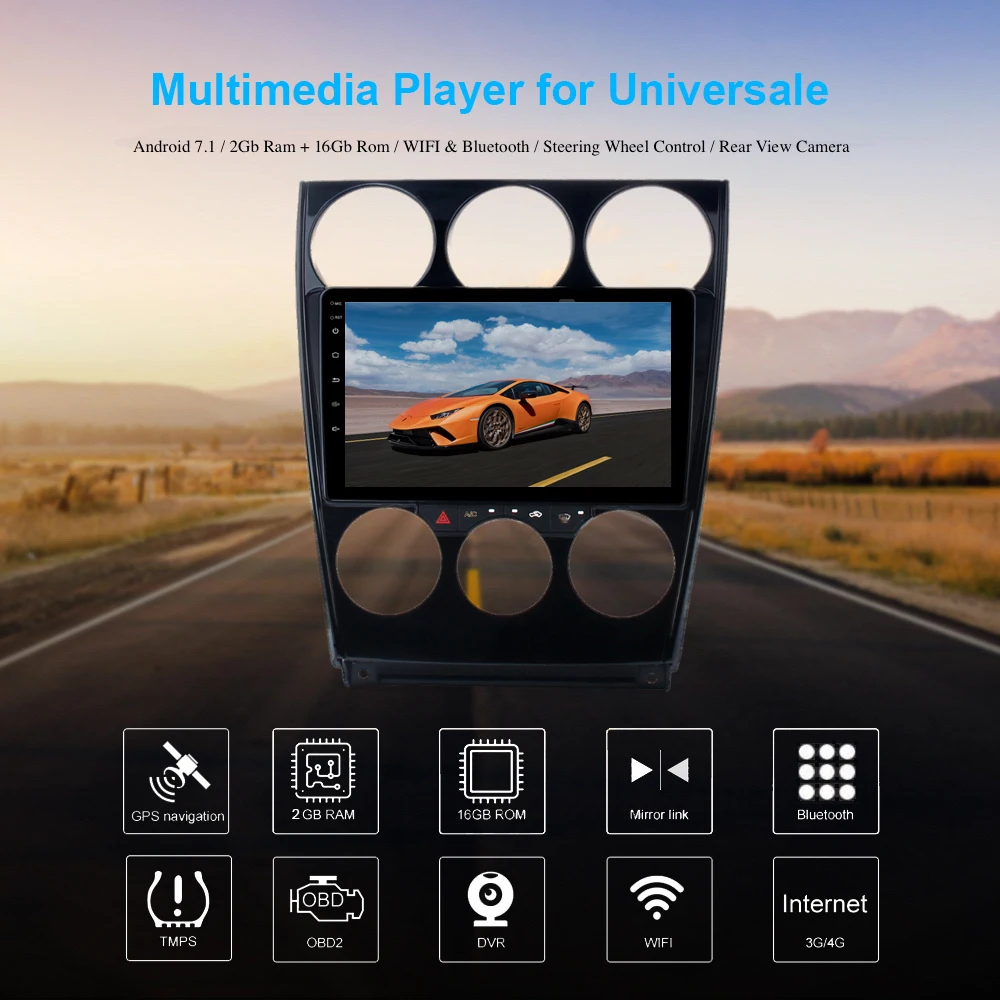 9" Car Multimedia Player for Mazda 6 Radio GPS Navigation 2006 2007 2008 2009 2010 2011 2012 2013 Android Auto Stereo USB AUX BT
9" Car Multimedia Player for Mazda 6 Radio GPS Navigation 2006 2007 2008 2009 2010 2011 2012 2013 Android Auto Stereo USB AUX BT