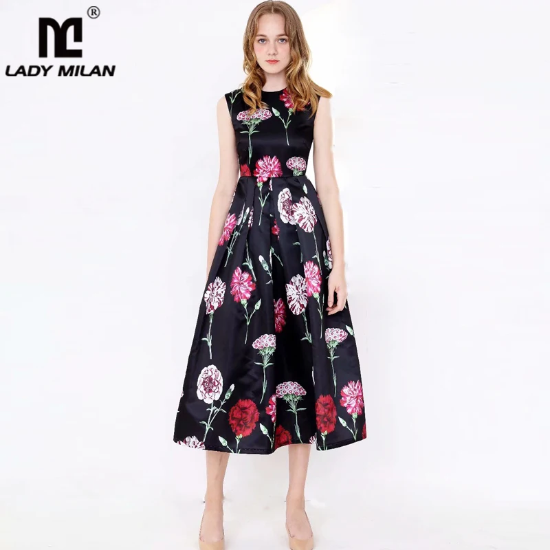 New Arrival 2019 Women's Runway Dresses O Neck Sleeveless Floral Printed Ruched High Street Fashion Casual Dresses
New Arrival 2019 Women's Runway Dresses O Neck Sleeveless Floral Printed Ruched High Street Fashion Casual Dresses