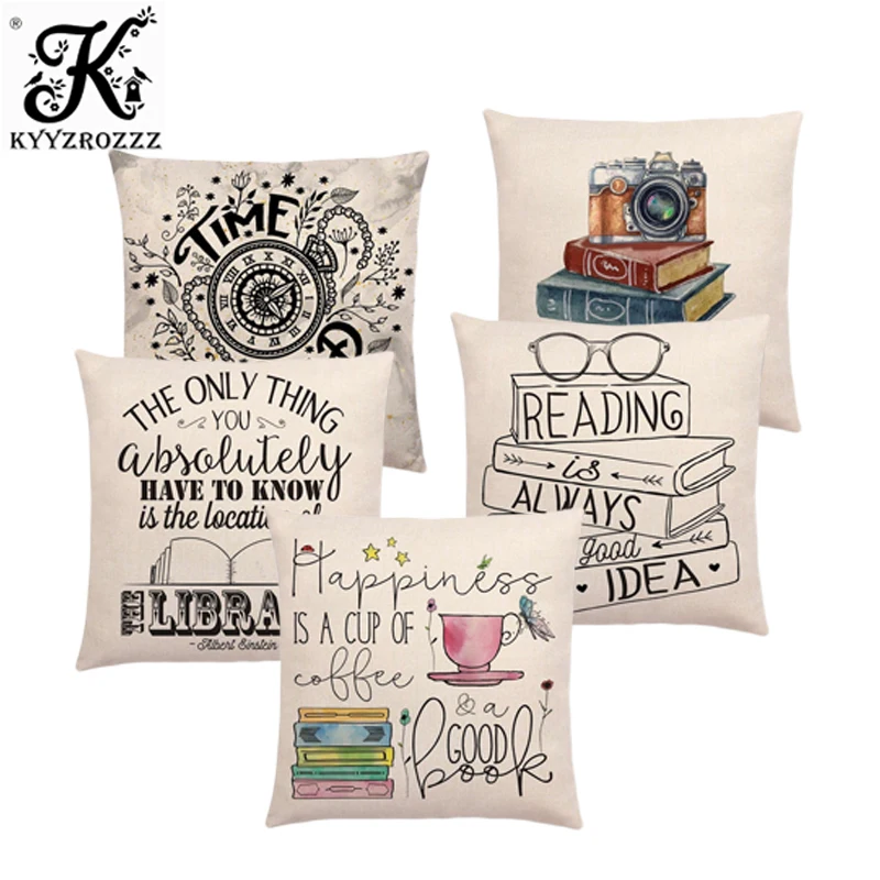 Newest Sofa Pillow Case Nice Tea Reading Books Beautiful Life Gorgeous Words Enjoy Time Cushion Cover
Newest Sofa Pillow Case Nice Tea Reading Books Beautiful Life Gorgeous Words Enjoy Time Cushion Cover