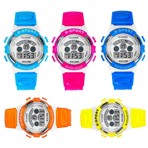 2015 New Design Kids Children Digital Watch Rubber Sport Multi-functional Glow Date Alarm Clock 5ESX
2015 New Design Kids Children Digital Watch Rubber Sport Multi-functional Glow Date Alarm Clock 5ESX