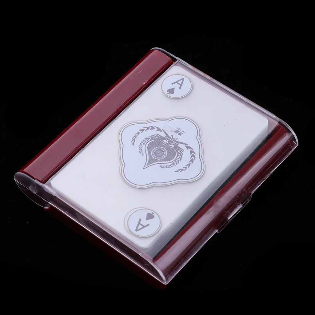 1 Deck PVC Waterproof Playing Cards Clear Poker Set for Indoor Outdoor Party Game Entertainment Gambling 1 Deck PVC Waterproof Playing Cards Clear Poker Set for Indoor Outdoor Party Game Entertainment Gambling