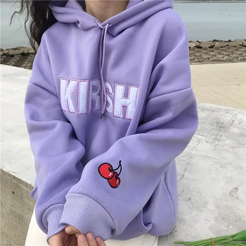 Harajuku Fashion Women Hoodies Sweet Cherry Embroidery Hooded Sweatshirt Loose Hooded Letter Women Pullovers
Harajuku Fashion Women Hoodies Sweet Cherry Embroidery Hooded Sweatshirt Loose Hooded Letter Women Pullovers
