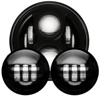 For Harley Headlight 7" Round LED Moto Headlight with Fog Light 4.5" 4-1/2" Passing Lamps for Harley Davidson Touring Bike
For Harley Headlight 7" Round LED Moto Headlight with Fog Light 4.5" 4-1/2" Passing Lamps for Harley Davidson Touring Bike