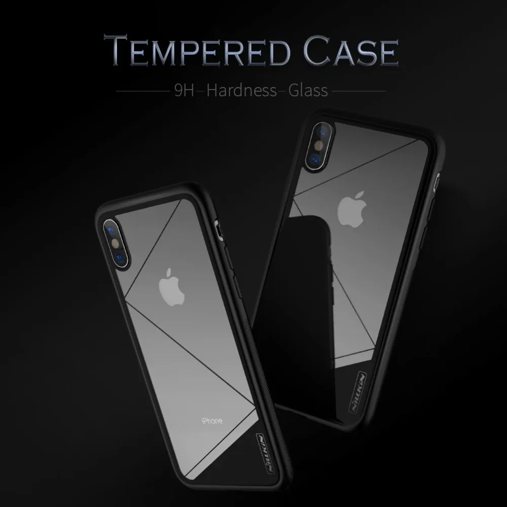 Nillkin Tempered Case For Apple iPhone X Cover Phone House Protector Tempered Glass Case For iPhone X Protective Cover Shell
Nillkin Tempered Case For Apple iPhone X Cover Phone House Protector Tempered Glass Case For iPhone X Protective Cover Shell