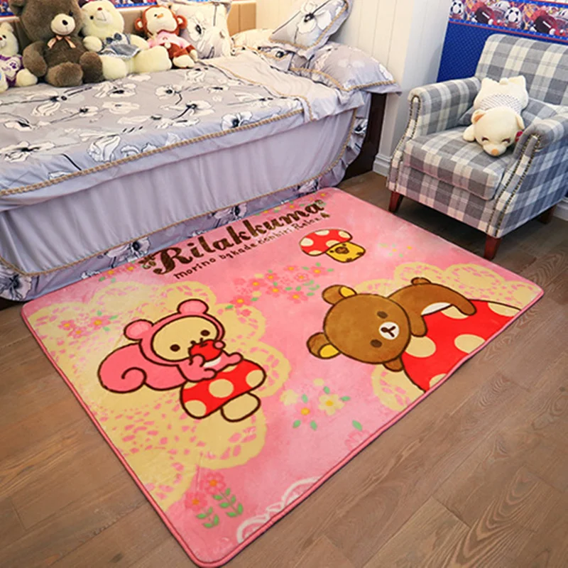 Cartoon Mushroom Bear Living Room Bedroom Carpet Children Crawling Area Rugs Non-Slip Bathroom Carpet Hallway Rug Floor Mats
Cartoon Mushroom Bear Living Room Bedroom Carpet Children Crawling Area Rugs Non-Slip Bathroom Carpet Hallway Rug Floor Mats