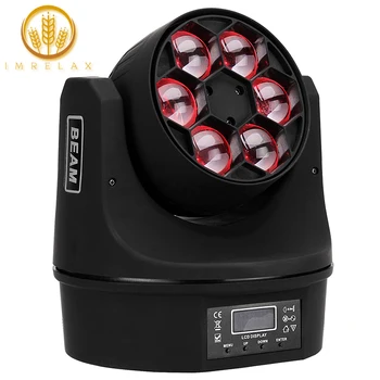 IMRELAX New 6*10W RGBW 4in1 LED Beam Moving Head Light 12/16 Channels Bee Eye DMX Moving Head Disco Light With Carton Package
IMRELAX New 6*10W RGBW 4in1 LED Beam Moving Head Light 12/16 Channels Bee Eye DMX Moving Head Disco Light With Carton Package