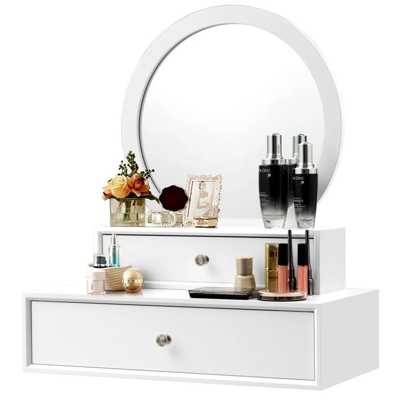 Bedroom Furniture White Makeup Dresser Table Dressing Wall Mounted