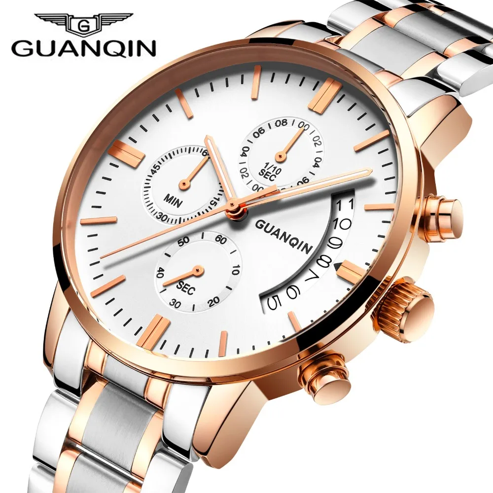 Men Quartz Watch Original Top Brand GUANQIN Steel Mens Watch Luminous Waterproof Wristwatch Multifunctional Fashion Watch Men
Men Quartz Watch Original Top Brand GUANQIN Steel Mens Watch Luminous Waterproof Wristwatch Multifunctional Fashion Watch Men