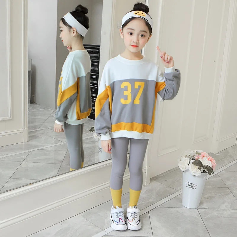 Children's Clothing Set Girl Long Sleeve T-shirt + Pants 2 pcs Baby Kids Sportswear 3-13 Years Baby Girls Leisure Set
Children's Clothing Set Girl Long Sleeve T-shirt + Pants 2 pcs Baby Kids Sportswear 3-13 Years Baby Girls Leisure Set