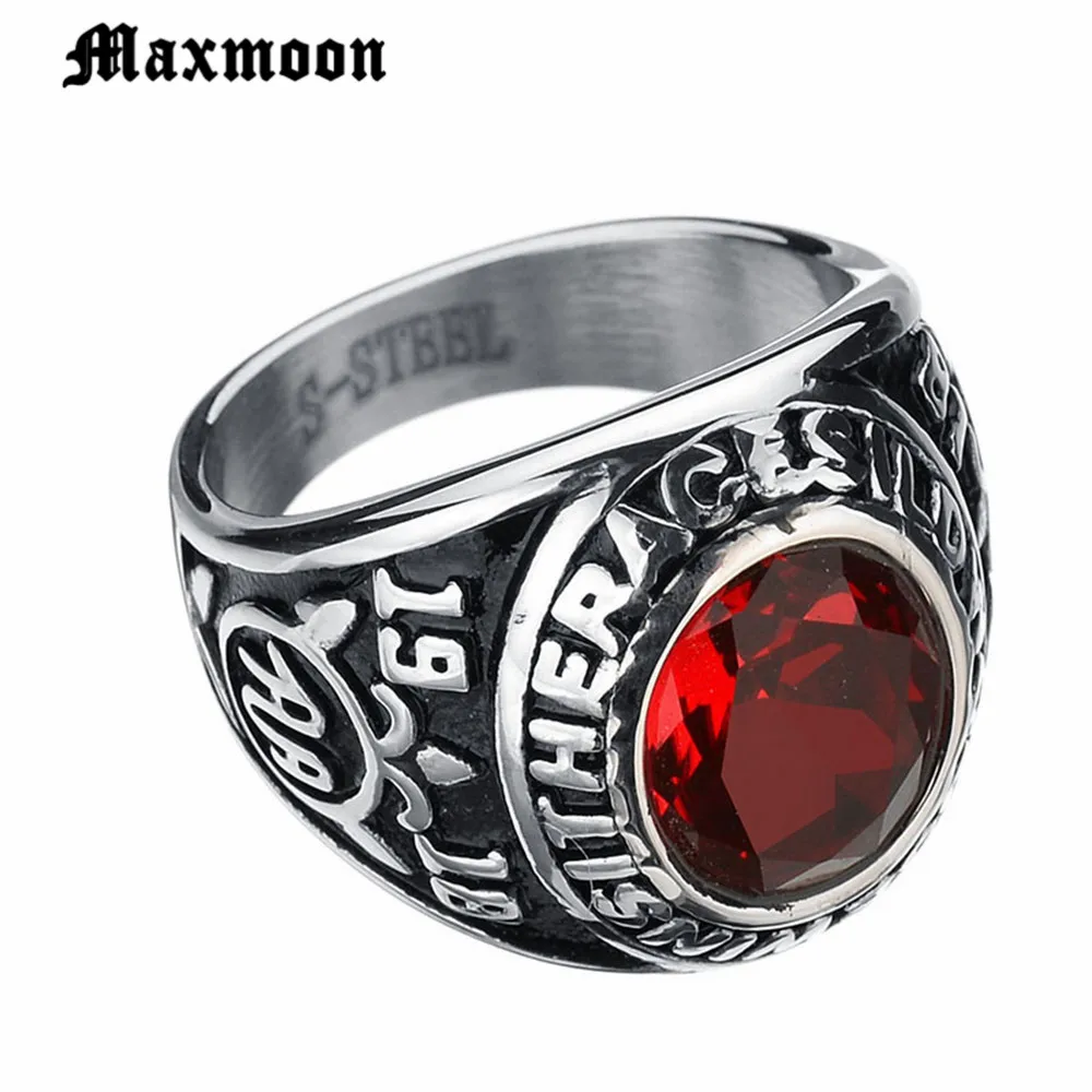 Maxmoon USA Army Military Navy Airforce Marines Ring Signet Red Crystal Cocktail Retro Vintage Classical
Maxmoon USA Army Military Navy Airforce Marines Ring Signet Red Crystal Cocktail Retro Vintage Classical