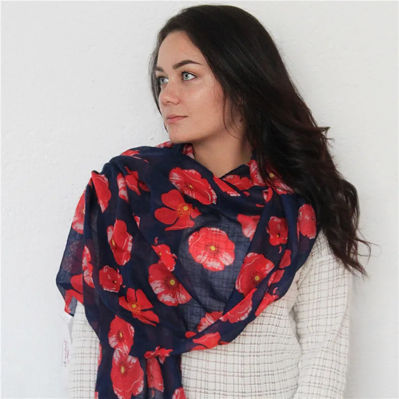 Jinjin.QC Poppy Floral Printed Scarf Women Fashion Shawls and Wraps Muslim Hijab Echare Foulard Femme Bufanda Mujer Bandana
Jinjin.QC Poppy Floral Printed Scarf Women Fashion Shawls and Wraps Muslim Hijab Echare Foulard Femme Bufanda Mujer Bandana