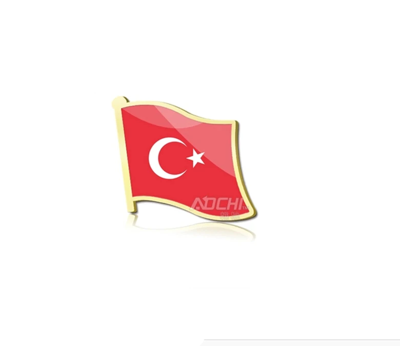 2 pcs Gold plated National flag of Turkey collar badge brassard National symbol collectible emblem metal art
2 pcs Gold plated National flag of Turkey collar badge brassard National symbol collectible emblem metal art