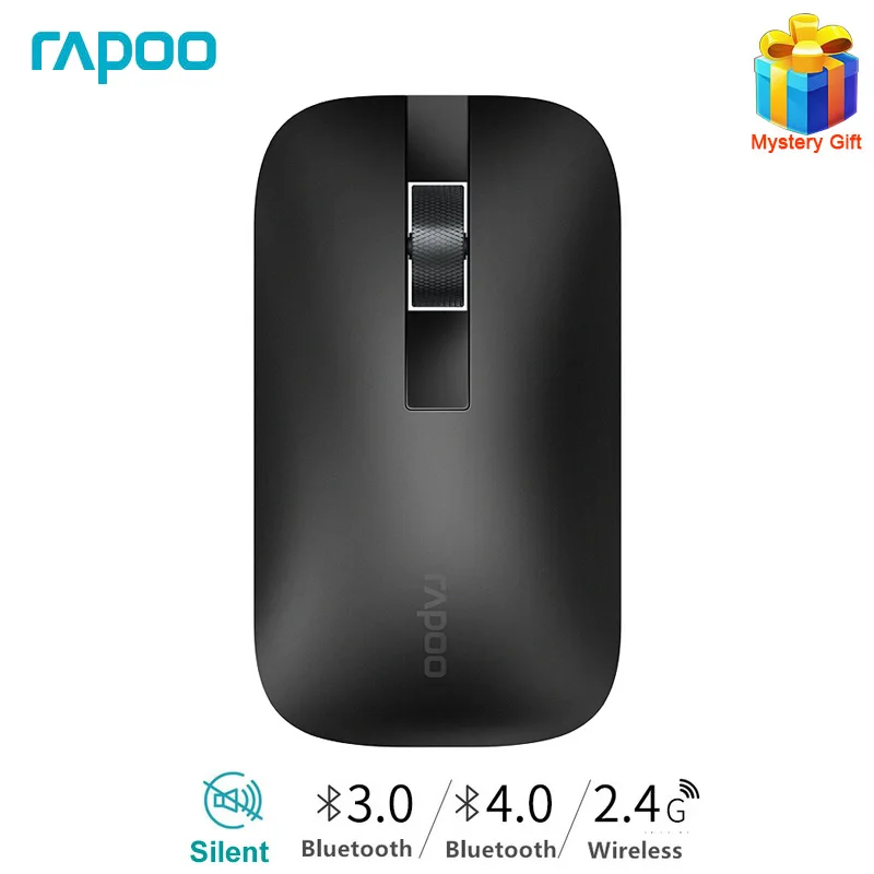 Rapoo M550 Silent Multi-mode Wireless Mouse Bluetooth Mouse Office Mouse Optical Mouse with 1300DPI for Tablet/Laptop/Phone
Rapoo M550 Silent Multi-mode Wireless Mouse Bluetooth Mouse Office Mouse Optical Mouse with 1300DPI for Tablet/Laptop/Phone