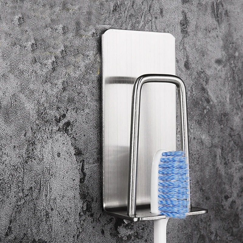 1pcs Wall Mounted Stainless Steel No Hole Adhesive Self-adhesive Storage Rack Tooth Brush Organizer Toothbrush Holder
1pcs Wall Mounted Stainless Steel No Hole Adhesive Self-adhesive Storage Rack Tooth Brush Organizer Toothbrush Holder