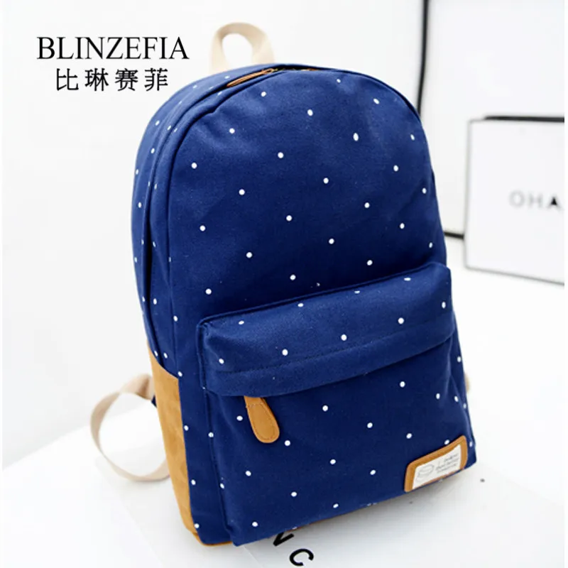 New 2019 Women Canvas Laptop Backpack Cute Dots Back Pack Bag Free Shipping BZ5002
New 2019 Women Canvas Laptop Backpack Cute Dots Back Pack Bag Free Shipping BZ5002