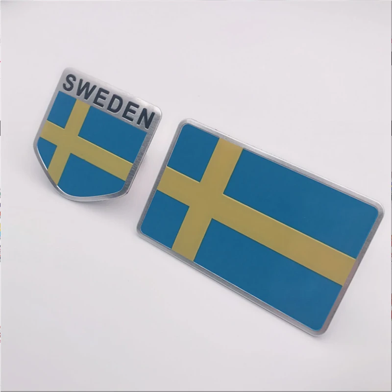 10PCS Yellow Blue Sweden Flag Badge Thin Aluminium Label Emblem Chrome Car Styling Sticker Long Square Shield Decal for Volvo
10PCS Yellow Blue Sweden Flag Badge Thin Aluminium Label Emblem Chrome Car Styling Sticker Long Square Shield Decal for Volvo
