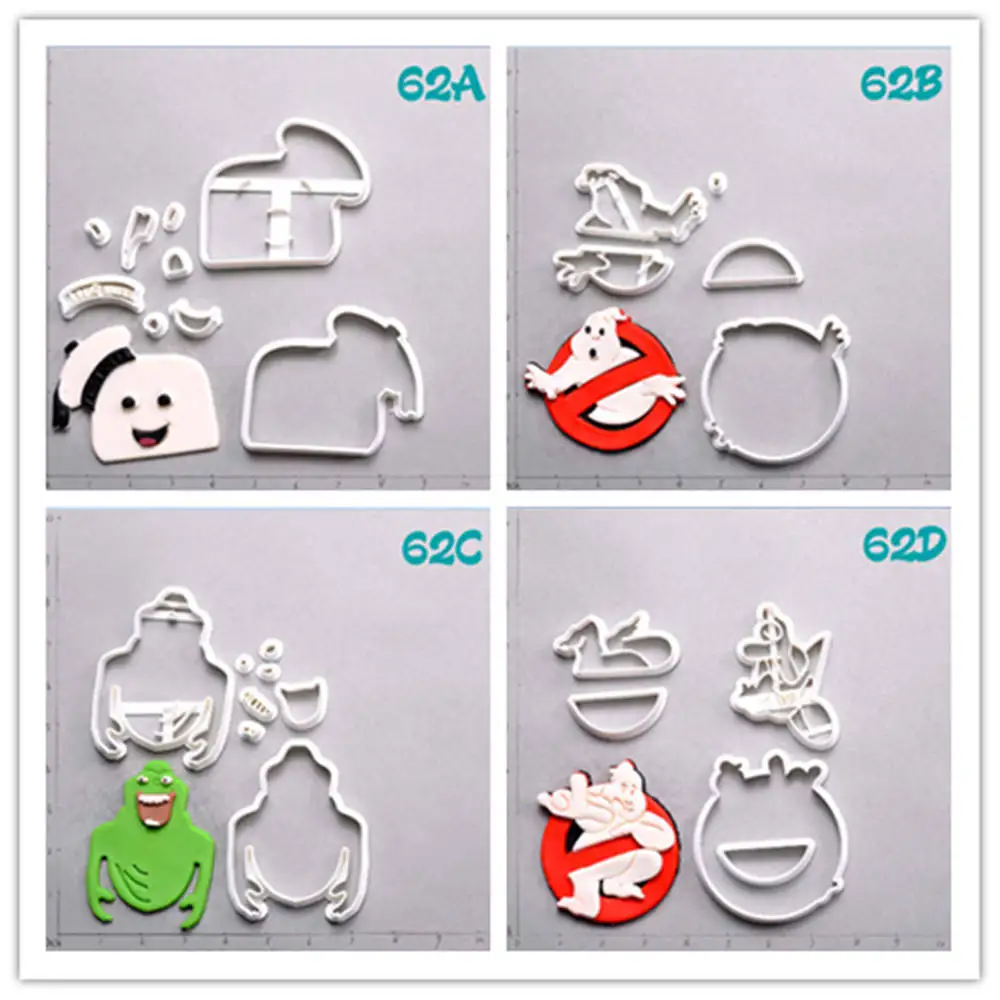 Ghostbusters Design Plastic Cake Cutter Set Custom Made 3D Printed Fondant Cupcake Top Cookie Cutter Cortadores De Fondant
Ghostbusters Design Plastic Cake Cutter Set Custom Made 3D Printed Fondant Cupcake Top Cookie Cutter Cortadores De Fondant