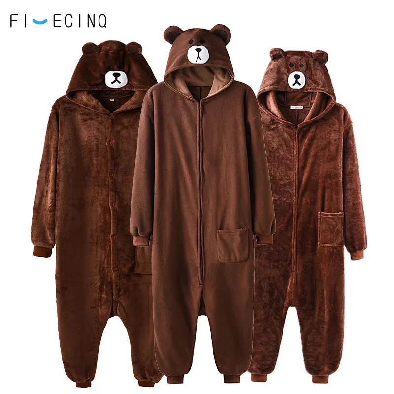 Anime Bear Cosplay Cartoon Kigurumi Animal Brown Onesie Couple Adult Women Costume Funny Party Zipper Carnival Suits Fantasias
Anime Bear Cosplay Cartoon Kigurumi Animal Brown Onesie Couple Adult Women Costume Funny Party Zipper Carnival Suits Fantasias