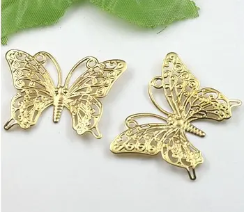 free shipping!!! 100pcs/lot 25*40mm Champagne Gold pated butterfly connector jewelry findings
free shipping!!! 100pcs/lot 25*40mm Champagne Gold pated butterfly connector jewelry findings