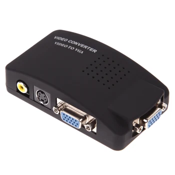 VGA Input to VGA Output Premium Version AV RCA Composite S-video Input to VGA Output Monitor Converter Adapter
VGA Input to VGA Output Premium Version AV RCA Composite S-video Input to VGA Output Monitor Converter Adapter