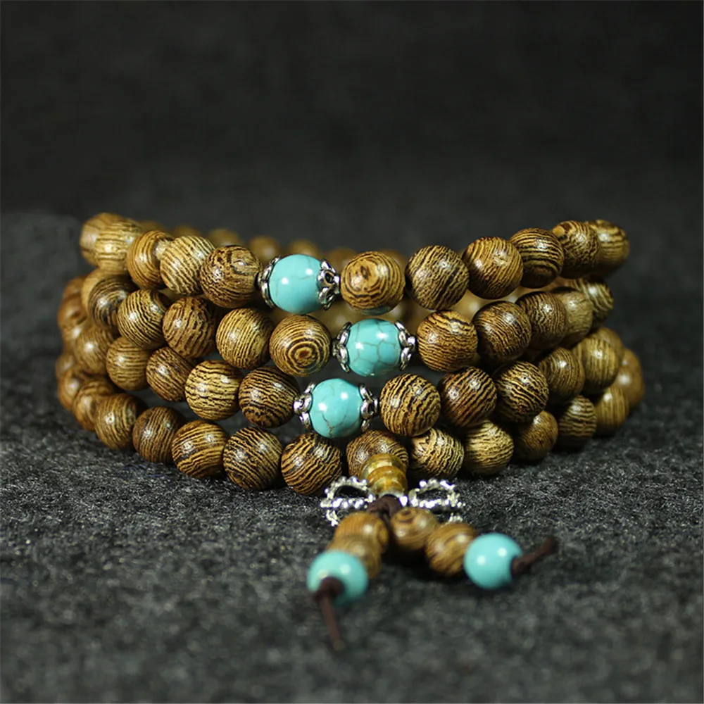 Wholesale Natural Sandalwood Chicken Wing Wood 108 Beads Bracelet 6/8mm Wenge Green Beads Buddhist Prayer Mala for Men or Women
Wholesale Natural Sandalwood Chicken Wing Wood 108 Beads Bracelet 6/8mm Wenge Green Beads Buddhist Prayer Mala for Men or Women