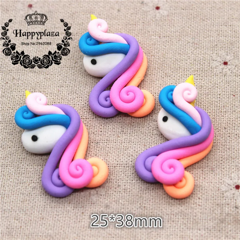 5pcs Cute Polymer Clay Unicorn Minature Craft DIY Hair Bow Center Accessories,about 25*38mm
5pcs Cute Polymer Clay Unicorn Minature Craft DIY Hair Bow Center Accessories,about 25*38mm