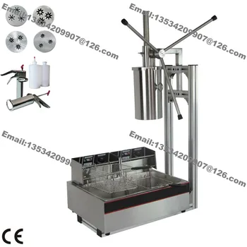 Free Shipping 3-hole Nozzles Heavy Duty 5L Manual Spanish Donuts Churreras Churros Maker Machine with 12L Fryer + 700ml Filler
Free Shipping 3-hole Nozzles Heavy Duty 5L Manual Spanish Donuts Churreras Churros Maker Machine with 12L Fryer + 700ml Filler