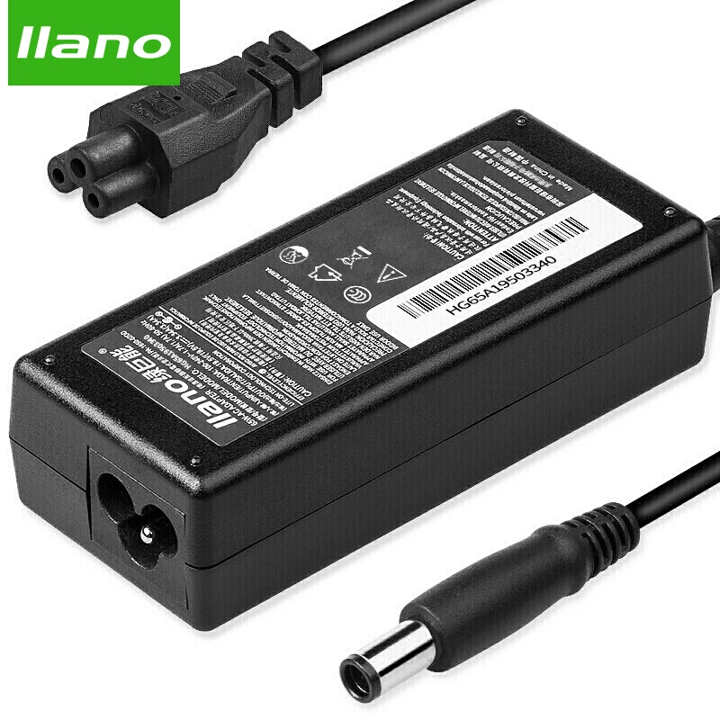 

llano laptop charger 19.5v 3.34a 65w computer power cord for Dell n4030 E6230 D630 power adapter big mouth with needle