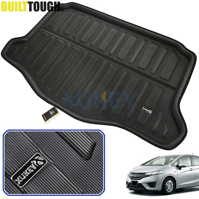 Black Rear Trunk Tray Boot Liner Cargo Floor Mat Cover Fit Honda