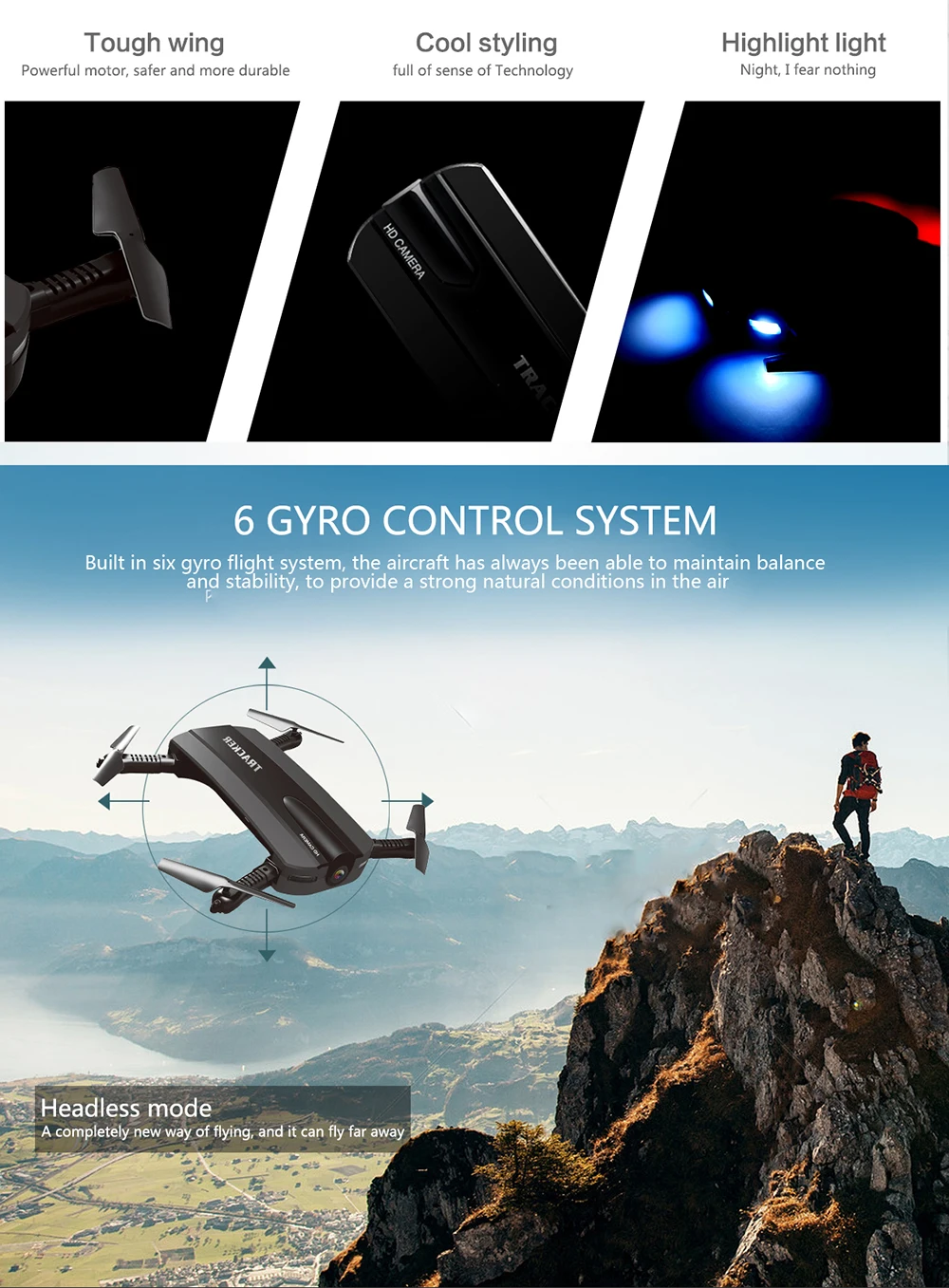 8 JXD 523 JXD523 Mini Foldable drone