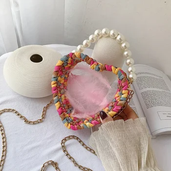 Woven Bag Acrylic Transparent Love Bag Ins And Bag Diy Cotton Manual Wiring Fashion Messenger Bag
Woven Bag Acrylic Transparent Love Bag Ins And Bag Diy Cotton Manual Wiring Fashion Messenger Bag