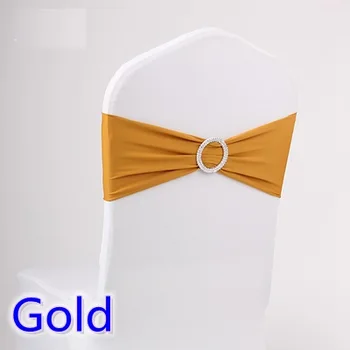 Gold Colour Spandex chair sashes wedding chair sash with Diamond Rhinestone Buckle lycra stretch wedding chair sashes
Gold Colour Spandex chair sashes wedding chair sash with Diamond Rhinestone Buckle lycra stretch wedding chair sashes