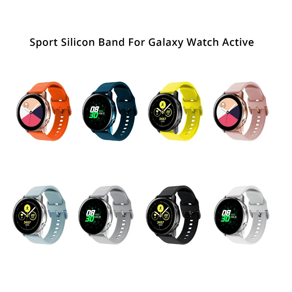 20mm Silicone Band for Samsung Galaxy Watch Active Rubber Replacement Bracelet WatchBand Strap for Galaxy Watch Active 20mm
20mm Silicone Band for Samsung Galaxy Watch Active Rubber Replacement Bracelet WatchBand Strap for Galaxy Watch Active 20mm