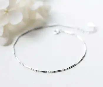 Cute SO Thin 100% real. 925 Sterling silver Fine Jewelry SmallBAR &Beads Anklet Bracelet GTLS611
Cute SO Thin 100% real. 925 Sterling silver Fine Jewelry SmallBAR &Beads Anklet Bracelet GTLS611