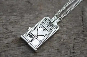 20pcs DOCTOR WHO tardis Box Heart Couples Necklace For Lovers jewelry silver antique jewelry gift
20pcs DOCTOR WHO tardis Box Heart Couples Necklace For Lovers jewelry silver antique jewelry gift