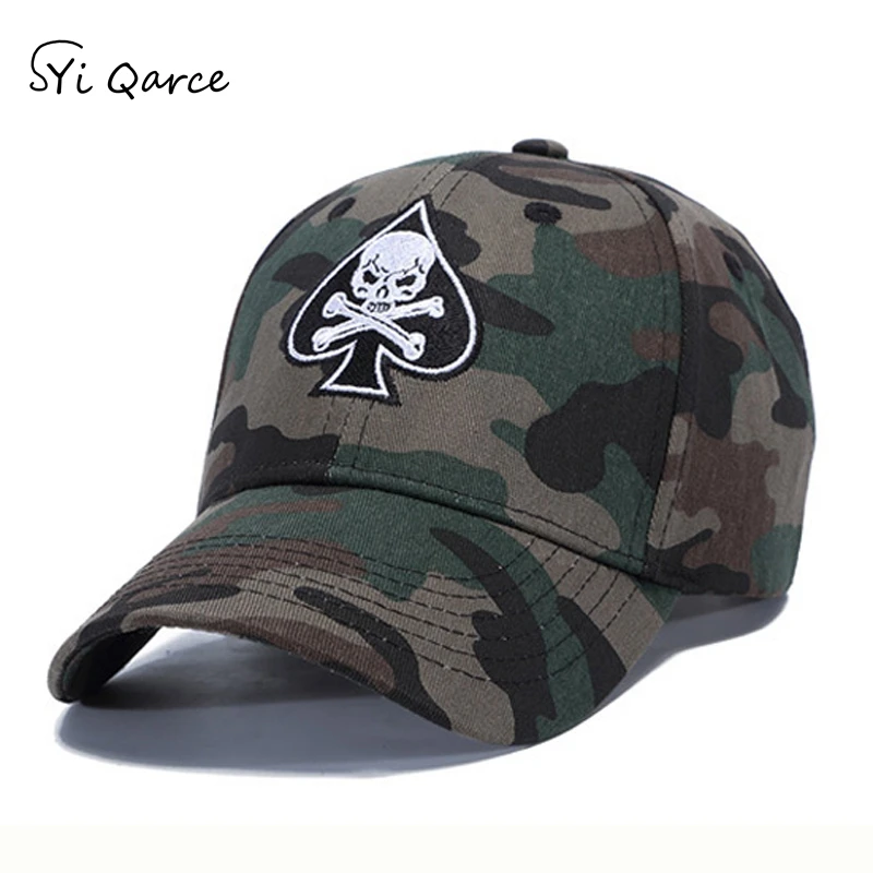 SYi Qarce Occident Baseball Cap Camouflage Skull Embroidery Baseball Cap Outdoor Leisure Sun Cap Fashion Snapback Cap Wholesale
SYi Qarce Occident Baseball Cap Camouflage Skull Embroidery Baseball Cap Outdoor Leisure Sun Cap Fashion Snapback Cap Wholesale