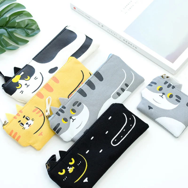 1 Pcs/set Cute Creative 4 Color Cartoon Funny 3D Cat Canvas Pencil Case Stationery Storage Organizer Bag Coin Purse
1 Pcs/set Cute Creative 4 Color Cartoon Funny 3D Cat Canvas Pencil Case Stationery Storage Organizer Bag Coin Purse