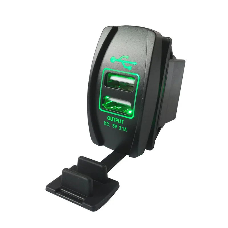 Car Motorcycle Waterproof 2 Port Dual USB 3.1A Mini Charger Blue LED Light Rocker Switch 12V 24V For Tablet For iPhone 7
Car Motorcycle Waterproof 2 Port Dual USB 3.1A Mini Charger Blue LED Light Rocker Switch 12V 24V For Tablet For iPhone 7
