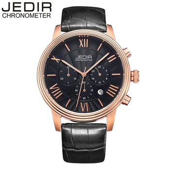 

JEDIR Watch Men Leather Quartz Men Watches Chronograph Watch Clock Men Relogio Masculino for Male Students Relogios 2012