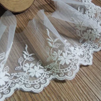 5 Yards / Handmade DIY Gauze Embroidered Dress, Lace Wedding Dress, Decorative Curtain Material Width 8cm YS0301
5 Yards / Handmade DIY Gauze Embroidered Dress, Lace Wedding Dress, Decorative Curtain Material Width 8cm YS0301