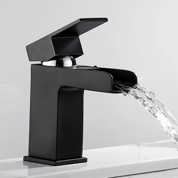 Black Bathroom Basin Faucet Hollow Shape Bath Waterfall Faucets Single Handle Water Mixer Tap Bathroom Sink Faucet
Black Bathroom Basin Faucet Hollow Shape Bath Waterfall Faucets Single Handle Water Mixer Tap Bathroom Sink Faucet